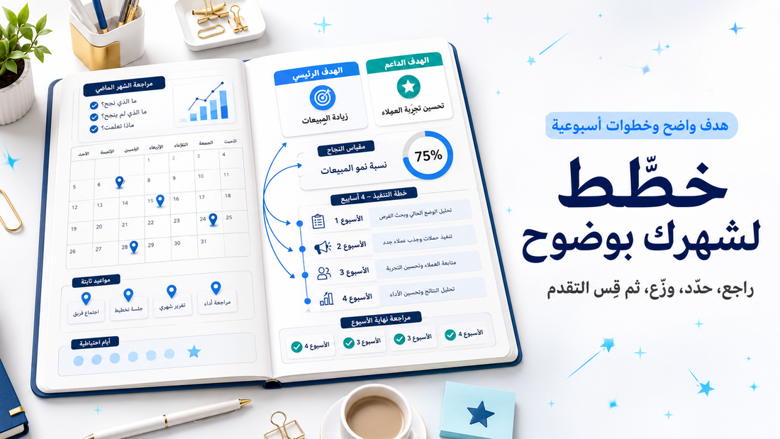 التخطيط الشهري خطوة بخطوة: من الهدف إلى التنفيذ | مدونة DAZIREL