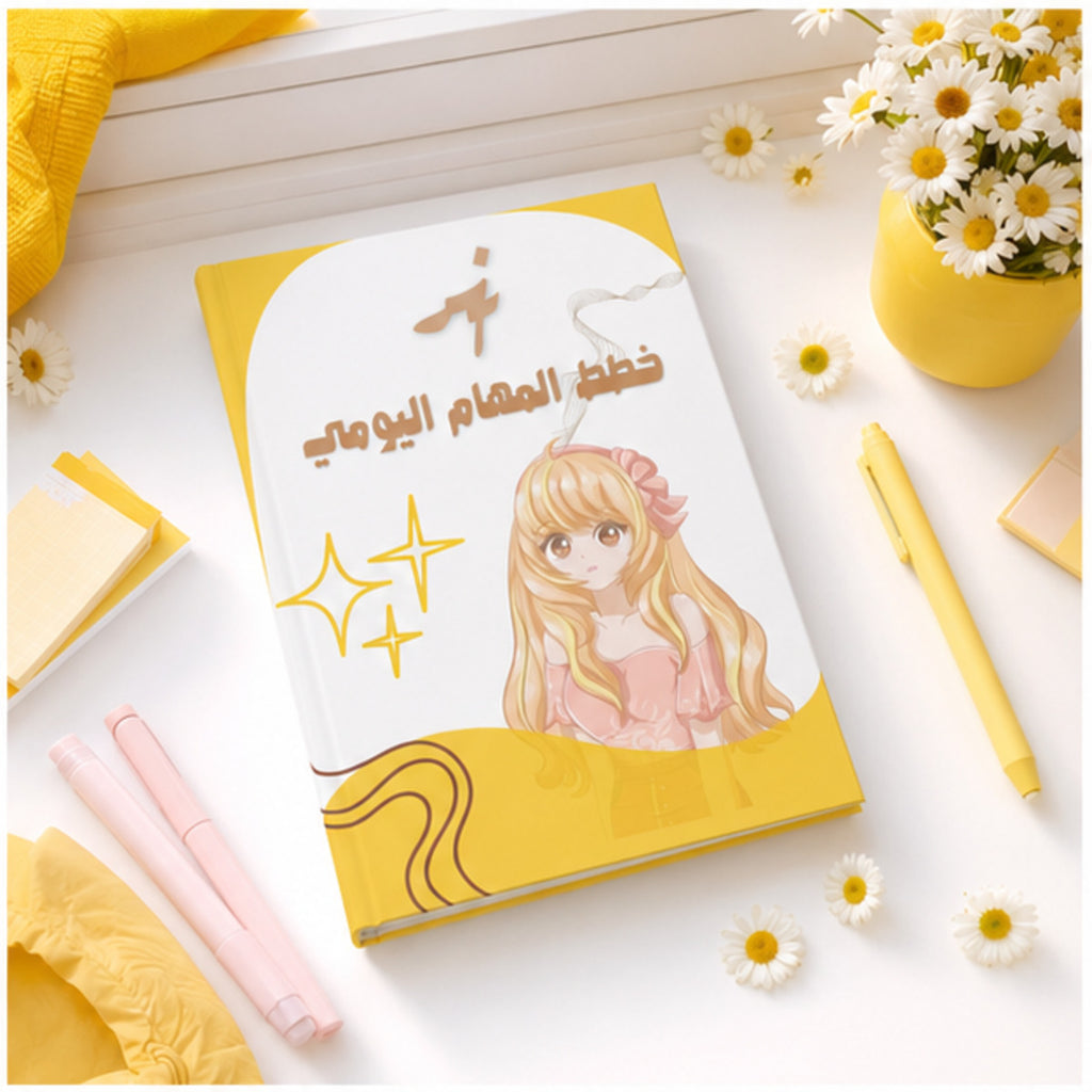 مخطط يومي برسومات لطيفة | 33 صفحة نسائية