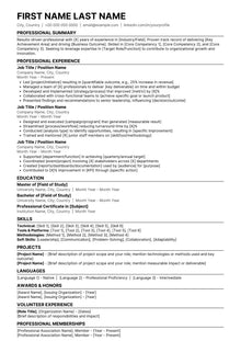 ATS-Friendly Professional Resume Template – Clean CV Design